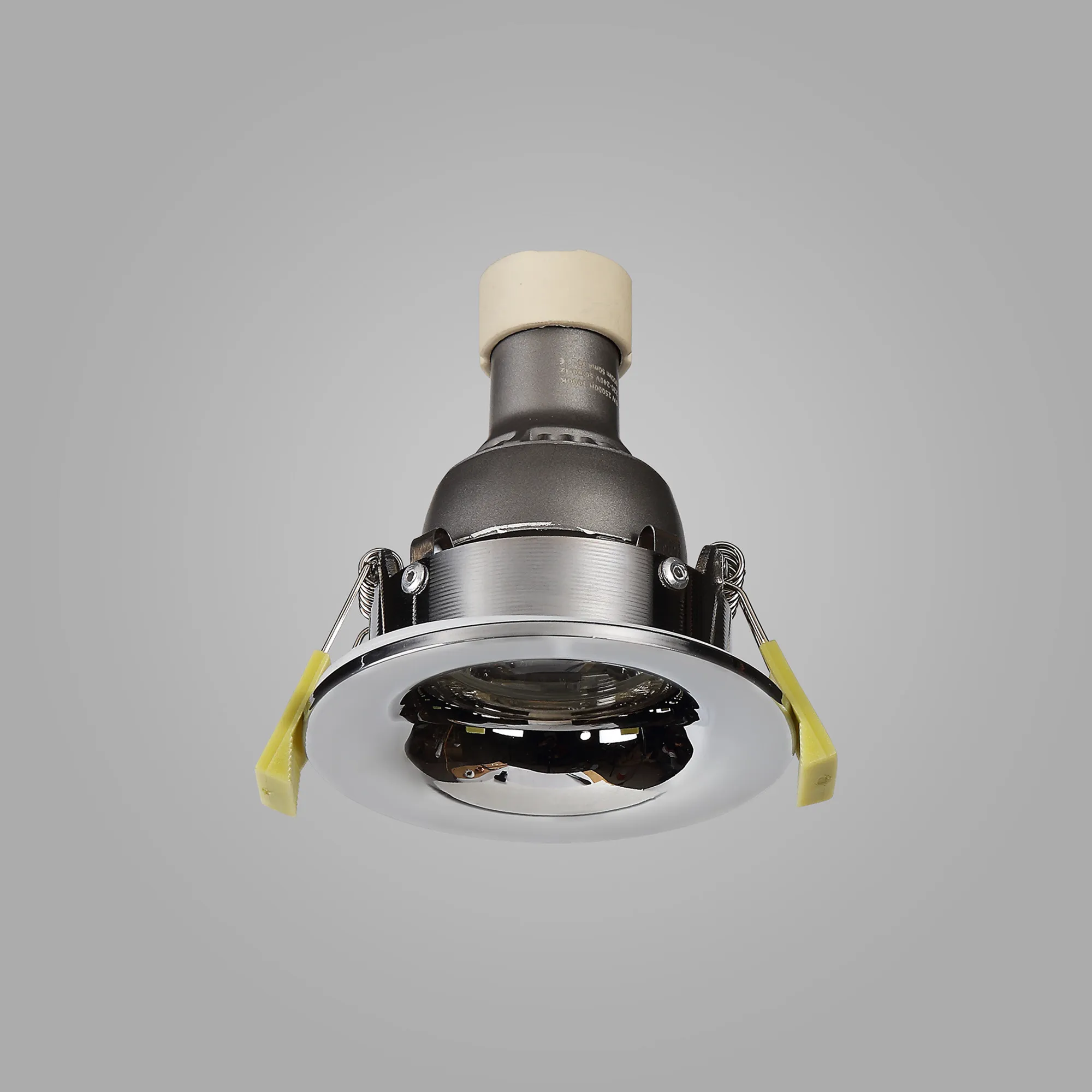 Bruve GU10 Recessed Round Polished Chrome IP65 Downlighter, Cut-Out 68mm DX200402  Dlux Bruve IP65
